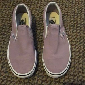 Purple slip on vans